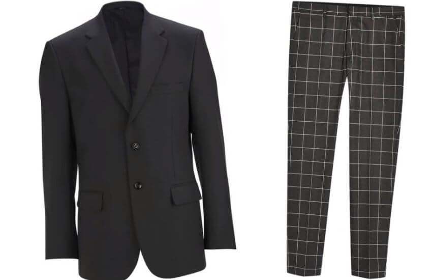 How to find matching pants for a suit jacket? with Black Blazer