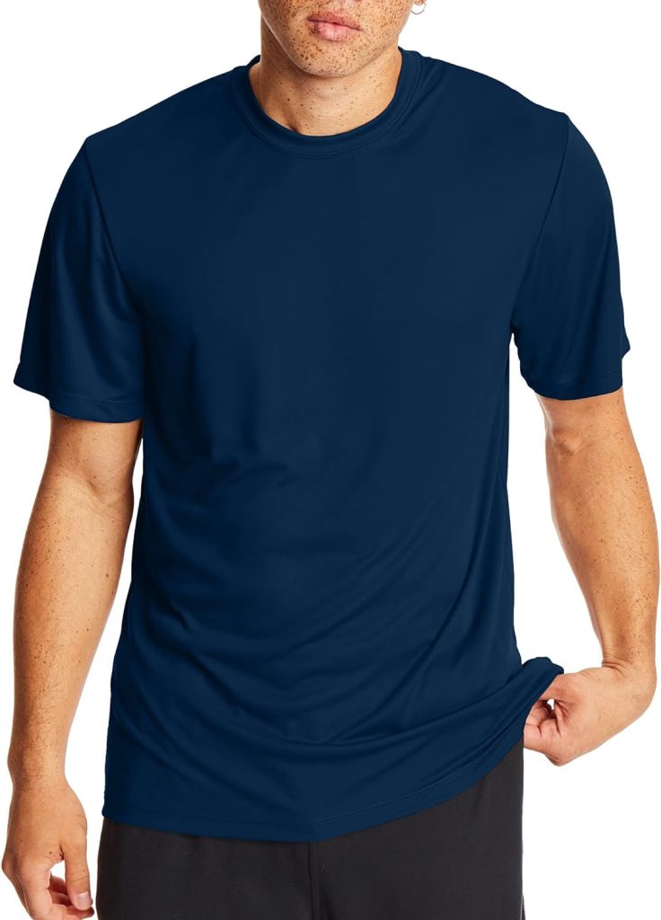 Moisture-Wicking T-Shirts Cotton Blend Tees X-Temp Performance T-Shirts -for Hanes -2-Pack