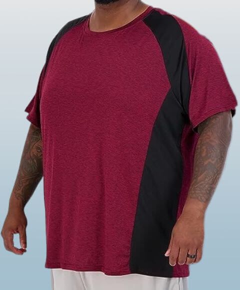 Short-Sleeve & Stretch Long-Sleeve Big & Tall Tech Real Dry-Fit T-Shirt (3XT-5XT)- Men's Essentials - 3 Pack