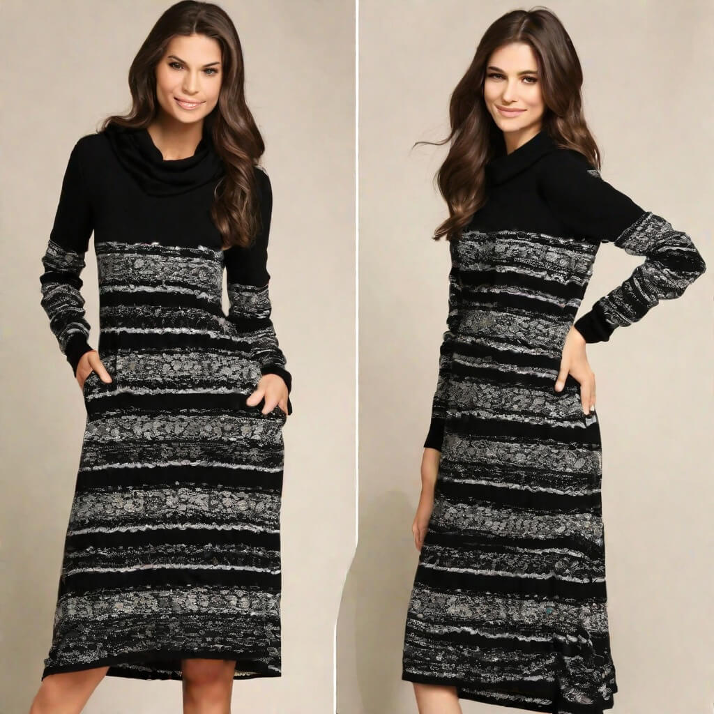 Cozy And Comfortable Black Winter Dresses For Everyday Wear