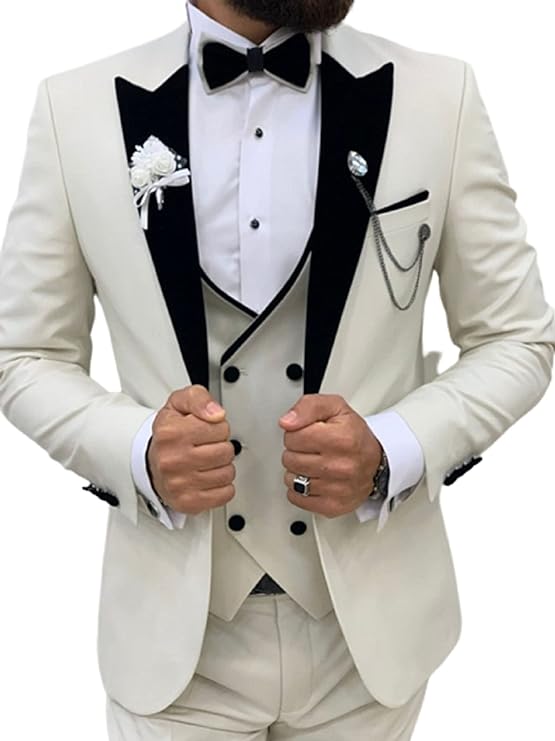 Fashions Mens 3 Piece Suit Wedding Winter Tuxedo Suit